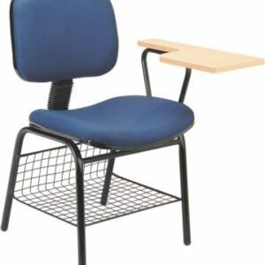 Half Writing Pad Chair in Blue Color