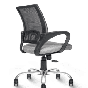 Grey Black Mid Back Chair