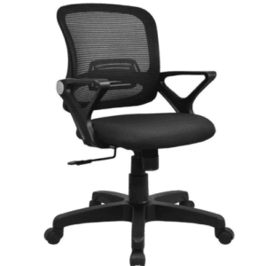 Breathable Ergonomic Medium Back Cherry Black Mesh Office Chair
