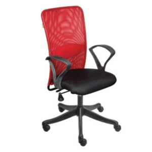 Ergonomic Red Mid Back Office Chair