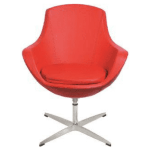 Designer Lounge Chair in Red Color