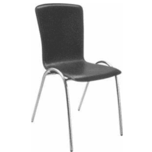 Black Color Plastic Chair For Training Room