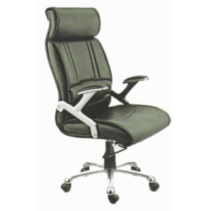 Black High Back Revolving Executive office Chair with Headrest
