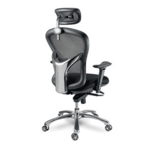 High Back Mesh Chair with Lumbar Support, Adjustable Arm, Headrest & Height