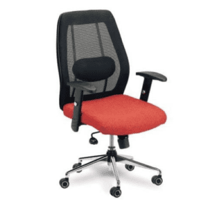 Ergonomic Mid Back Adjustable Arm office Mesh Chair in Orange Color