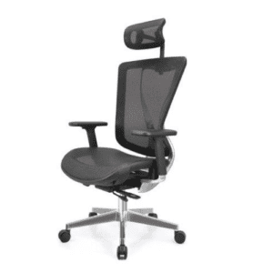 Adjustable Black Mesh Chair with Knee Tilt & Seat slider
