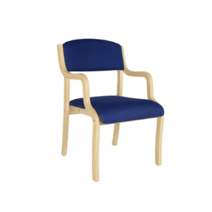Wooden Lounge Chair in Blue Color