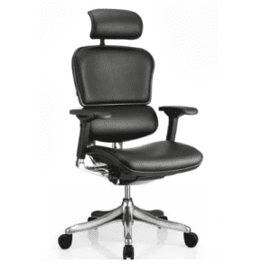 Leatherette High Back Office Chair with Headrest and Backrest Adjustment