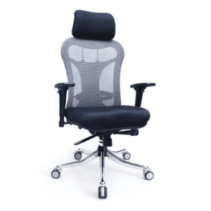 Ergonomic Silver High Back Mesh Office Chair