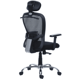 Slim High Back Mesh Office Chair in Black