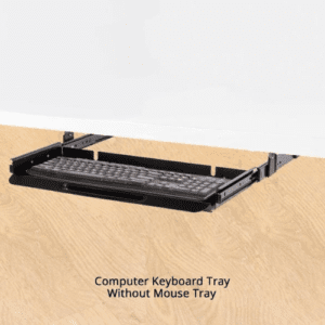 Black Keyboard Tray Without Mouse Tray
