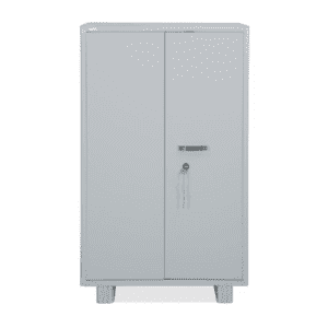 Small Steel Almirah with locker in grey color