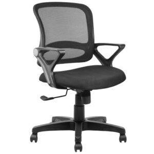 Designer Cherry Office Mesh Chair in Black