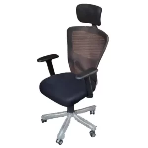 High Back Fix Seat Mesh Chair with Chrome Base Net Seatback