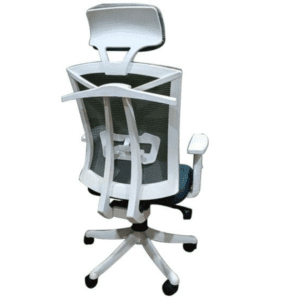 Ergonomic High Back White Office Chair with Lumbar Support