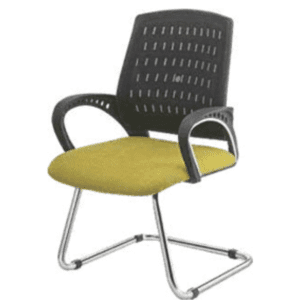 Metal Legs Visitor Chair with Fixed Armrest for Office