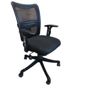Ergonomic Mid Back Brio chair with Lumbar Support in Black
