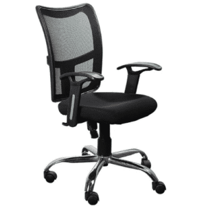 Ergonomic Brio Chair in Black Mesh Fabric