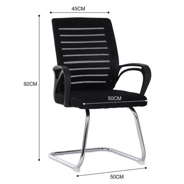 Mesh Fabric Office Visitor Chair dimensions