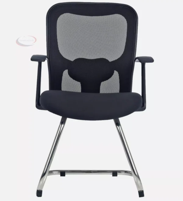 Mesh Cantilever Chair in Black