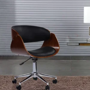 Leatherette Guest Chair in Brown